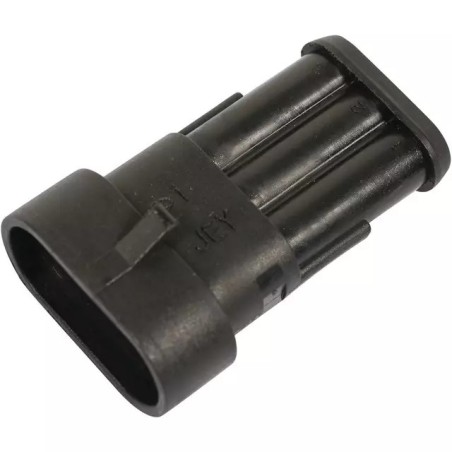 CONNECTEUR ETANCHE FEMELLE 3 VOIES AMP SUPERSE - ref. 259116 | TP Agri