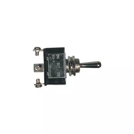 INTERRUPTEUR A LEVIER METAL 3 POSITIONS ON-OFF-ON 3 BORNES