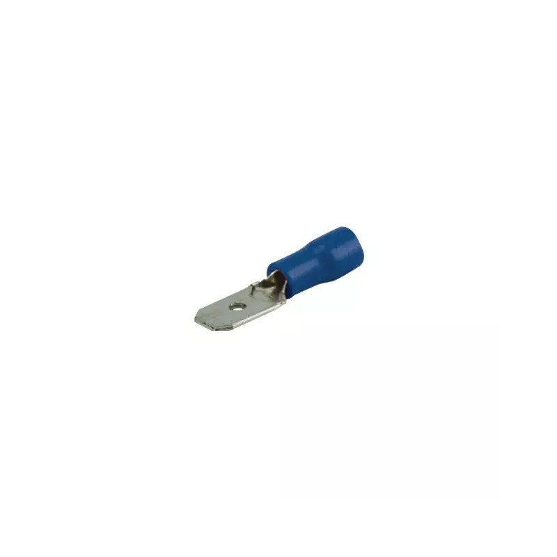 COSSE PLATE MALE BLEU 6,3MM BLISTER DE 20 - ref. 3810122 | TP Agri