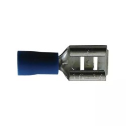 COSSE PLATE FEMELLE BLEUE 6,3MM BLISTER DE 25