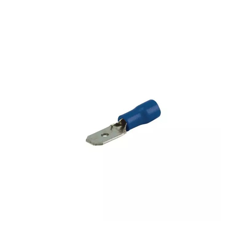 COSSE PLATE MALE BLEU 6,3MM SACHET DE 100 - ref. 1234164 | TP Agri