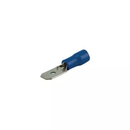 COSSE PLATE MALE BLEU 6,3MM SACHET DE 100 - ref. 1234164 | TP Agri