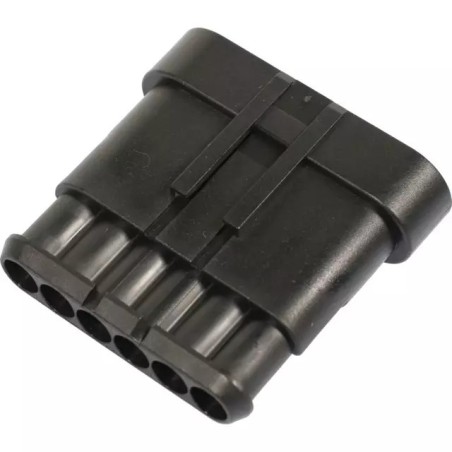 CONNECTEUR ETANCHE FEMELLE 6 VOIES AMP SUPERSE - ref. 259119 | TP Agri
