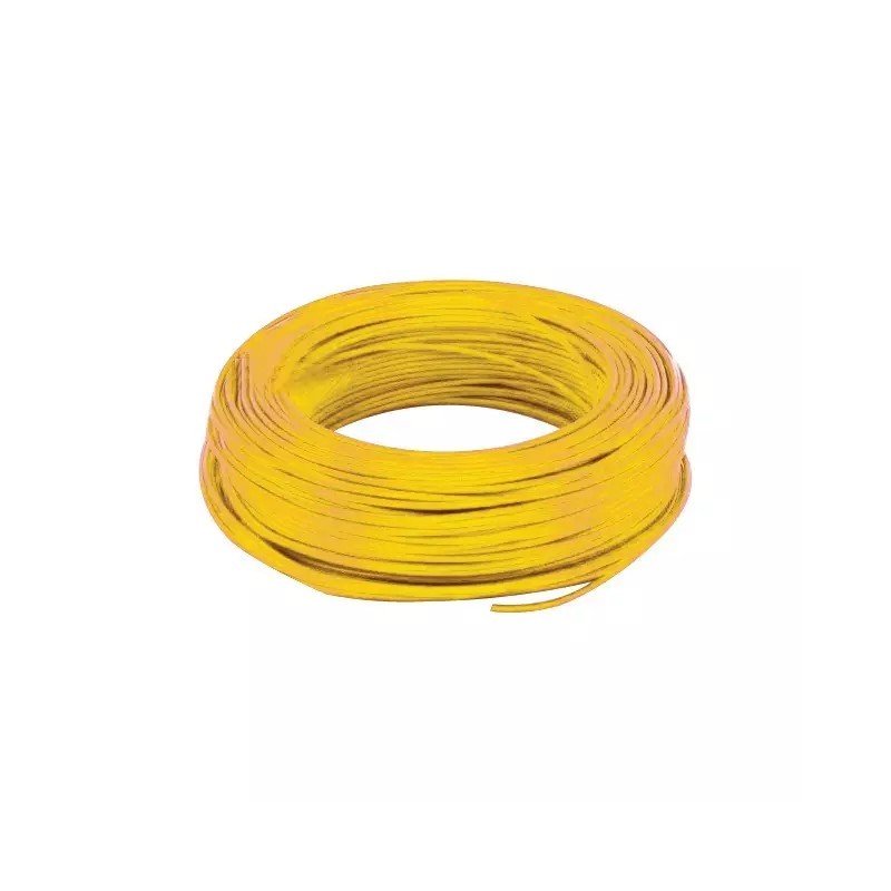 FIL MONOCONDUCTEUR JAUNE 1,5MM² BLISTER DE 10M