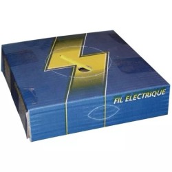 FIL MONOCONDUCTEUR JAUNE 1,5MM² DEVIDOIR BOITE DE 50M