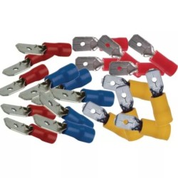 COSSE PLATE MALE ASSORTIMENT 6,3MM BLISTER DE 20
