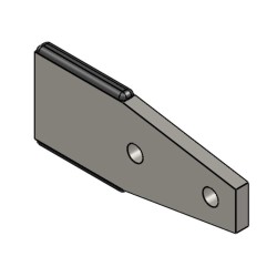 Couteau épandeur 160X60X10 2 TRS Ø12,5 EA 60 + rech | TP Agri