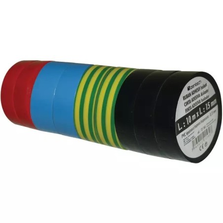 RUBAN ADHESIF ISOLANT 15 MM X 10M LOT DE 9 RO - ref. 2134580 | TP Agri