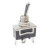 INTERRUPTEUR A LEVIER METAL 3 POSITIONS ON-OFF-MOM 3 BORNES BLISTER