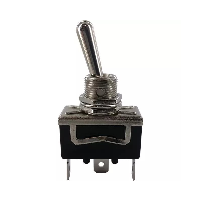 INTERRUPTEUR A LEVIER METAL 3 POSITIONS ON-OFF-ON