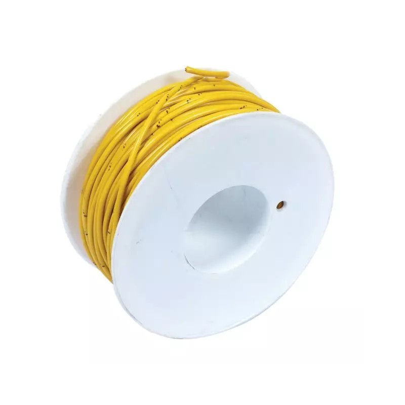 FIL MONOCONDUCTEUR JAUNE 2MM² ROULEAU DE 50M