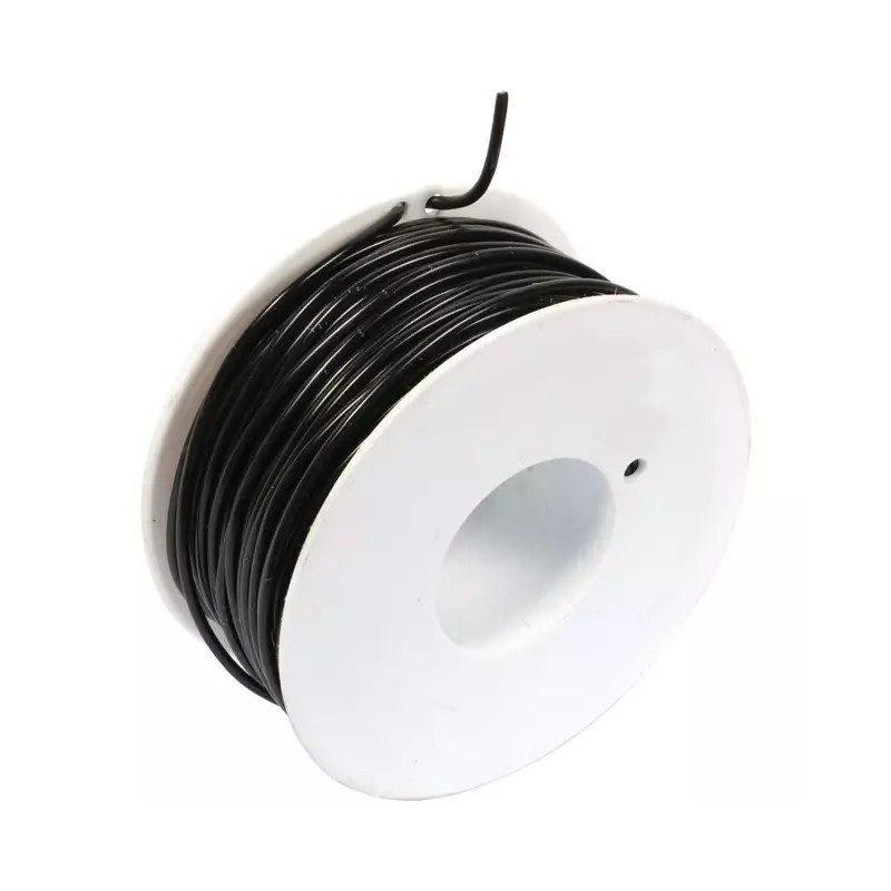 FIL MONOCONDUCTEUR NOIR 2MM² ROULEAU DE 50M