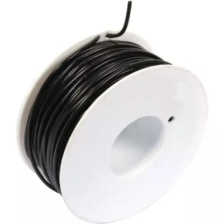 FIL MONOCONDUCTEUR NOIR 2MM² ROULEAU DE 50M