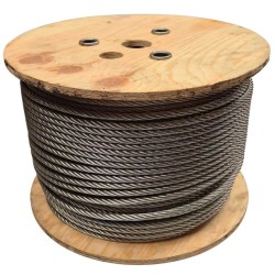 Cable inox Ø8 pour racleur (bobine 200M) | TP Agri