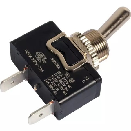 INTERRUPTEUR A LEVIER METAL 2 POSITIONS ON-OFF BLISTER