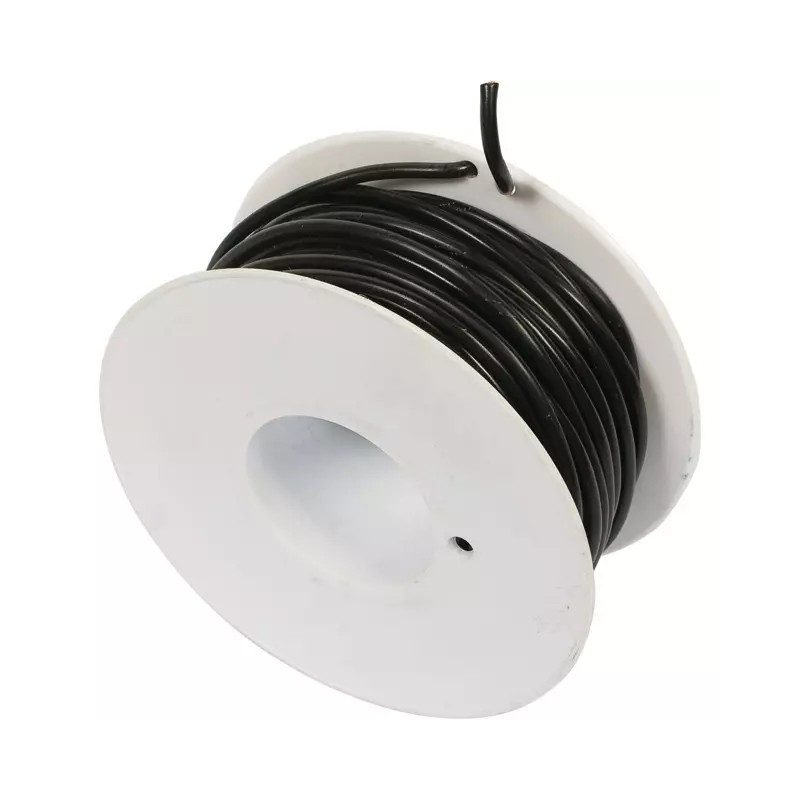 FIL MONOCONDUCTEUR NOIR 3MM² ROULEAU DE 25M