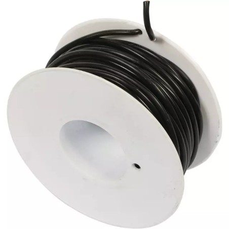 FIL MONOCONDUCTEUR NOIR 3MM² ROULEAU DE 25M