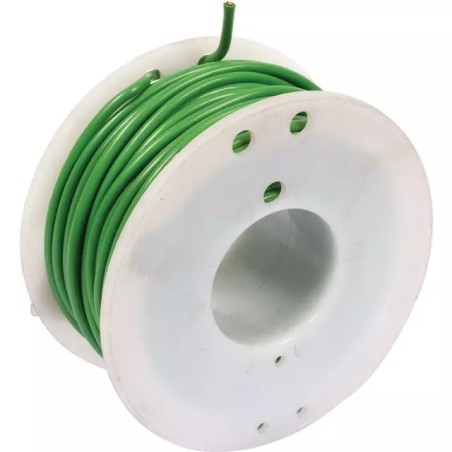 FIL MONOCONDUCTEUR VERT 3MM² ROULEAU DE 25M - ref. 226058 | TP Agri