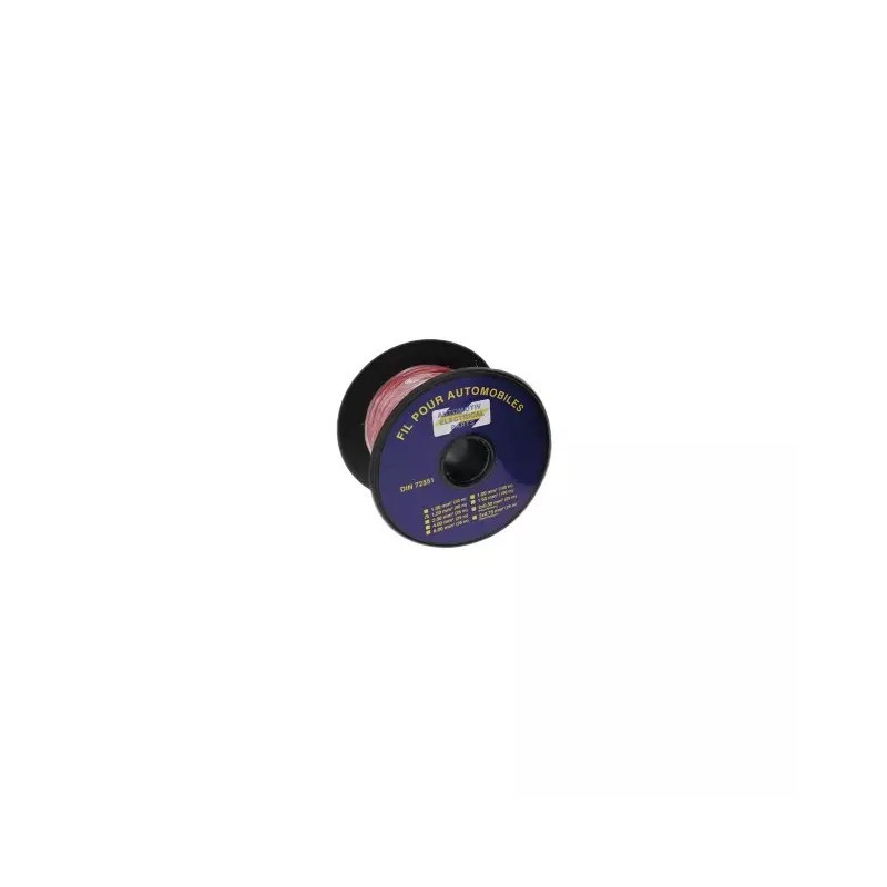 FIL MONOCONDUCTEUR ROUGE 2,5MM² BOBINE DE 50M