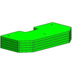 KIT 5 masses superieur bumper attelage JOHN DEERE 245KG | TP Agri
