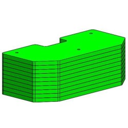 KIT 10 masses superieur bumper attelage JOHN DEERE 500KG | TP Agri