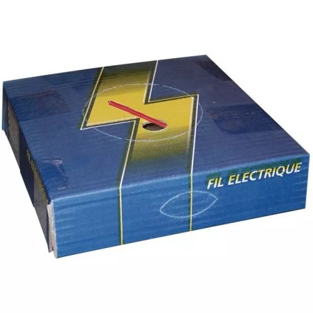 FIL MONOCONDUCTEUR ROUGE 4MM² DEVIDOIR BOITE DE 50M