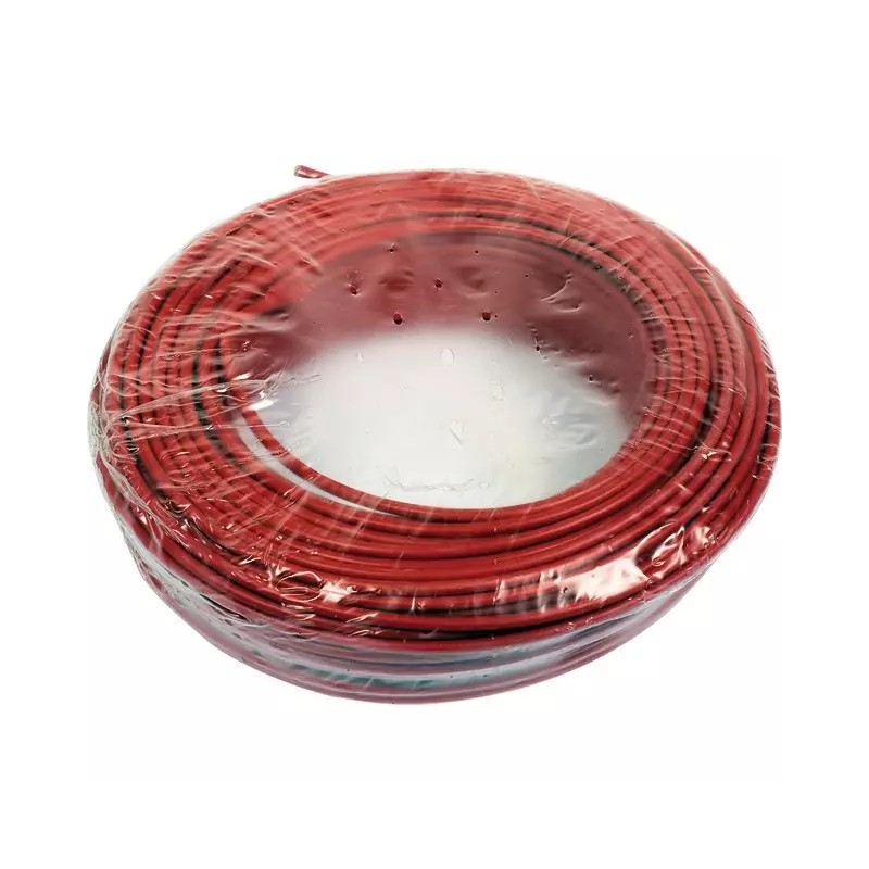 FIL MONOCONDUCTEUR ROUGE 6MM² ROULEAU DE 50M