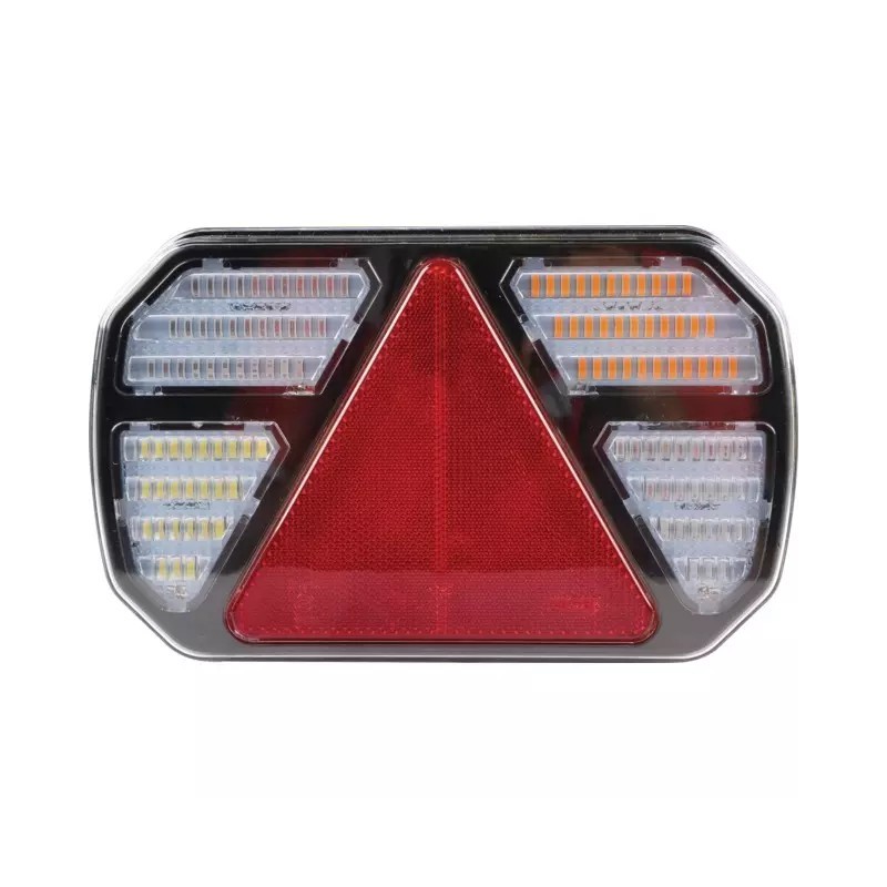 FEU ARRIERE GAUCHE DYNAMIQUE RECTANGLE 6 FONCTIONS LED 12-24V