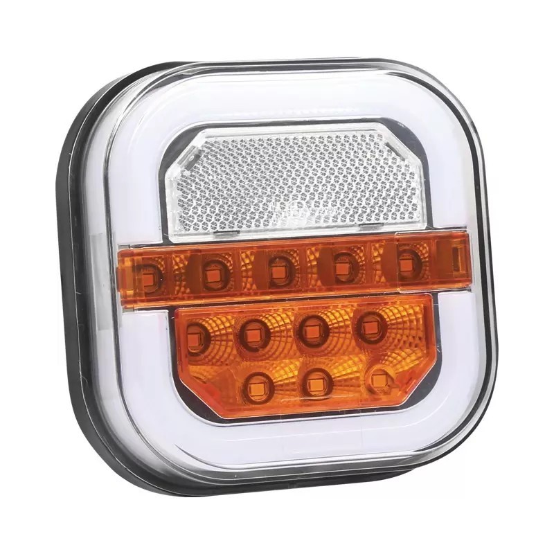 FEU AVANT GAUCHE CARRE 2 FONCTIONS LED DYNAMIQUE