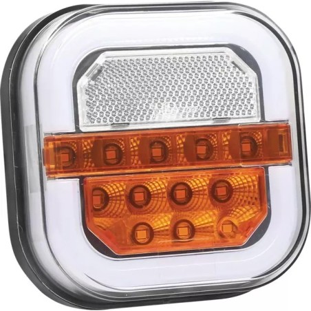 FEU AVANT GAUCHE CARRE 2 FONCTIONS LED DYNAMIQUE