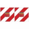 EQUIPEMENT DE SIGNALISATION ARRIERE FEUX LED AVEC PLAQUE REFLECHISSANTE 7,5 M TECHNI-POWER