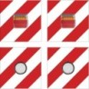 EQUIPEMENT DE SIGNALISATION DOUBLE FACE FEUX LED AVEC PLAQUE REFLECHISSANTE 7,5 M TECHNI-POWER