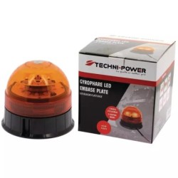 GYROPHARE LED EMBASE PLATE 3 VIS 12/24V R65 TECHNI-POWER
