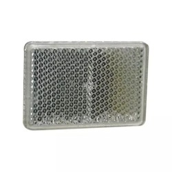 CATADIOPTRE RECTANGULAIRE 57X40MM ADHESIF BLANC