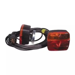 EQUIPEMENT DE SIGNALISATION ARRIERE MAGNETIQUE FEUX 4 FONCTIONS CABLE 7,5 M / 4,5 M