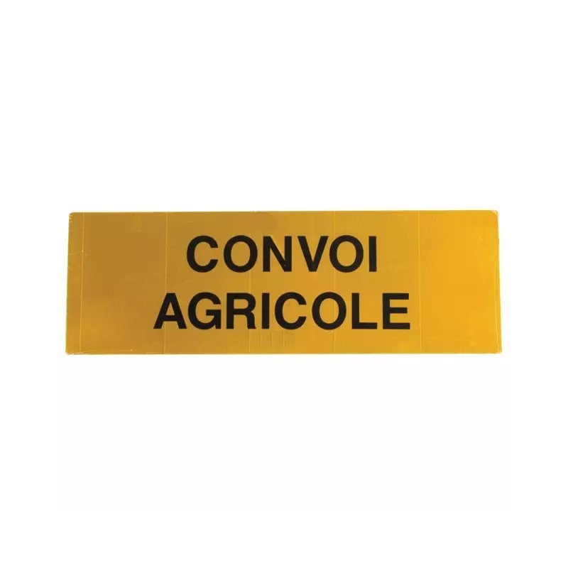 PANNEAU CONVOI AGRICOLE 1200X400X1MM ALUMINIUM CLASSE 2 BICMA