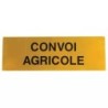 PANNEAU CONVOI AGRICOLE 1200X400X1MM ALUMINIUM CLASSE 2 BICMA
