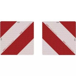 PLAQUE ALUMINIUM 282X282MM NORME ECE70 CLASSE 5 JEU DE 2