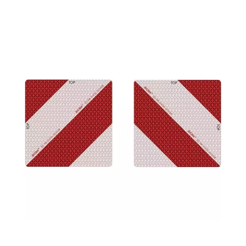 PLAQUE ALUMINIUM 282X282MM NORME ECE70 CLASSE 5 JEU DE 2