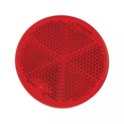 CATADIOPTRE ROND 60MM ADHESIF ROUGE