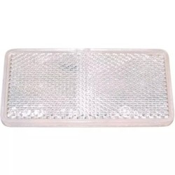 CATADIOPTRE RECTANGULAIRE 69X31,5MM ADHESIF BLANC