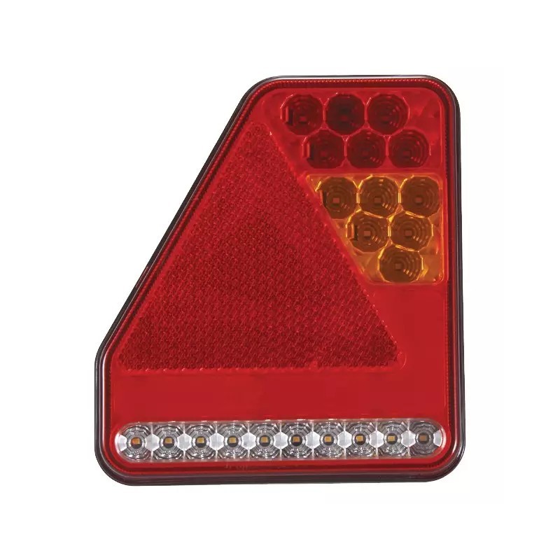 FEU ARRIERE GAUCHE TRIANGLE 5 FONCTIONS LED 12-24V