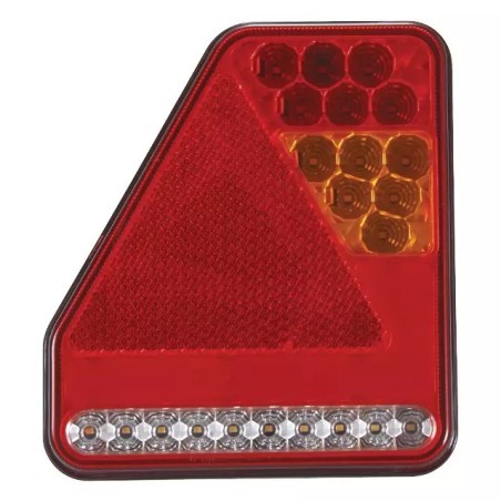 FEU ARRIERE GAUCHE TRIANGLE 5 FONCTIONS LED - ref. 1216776B | TP Agri