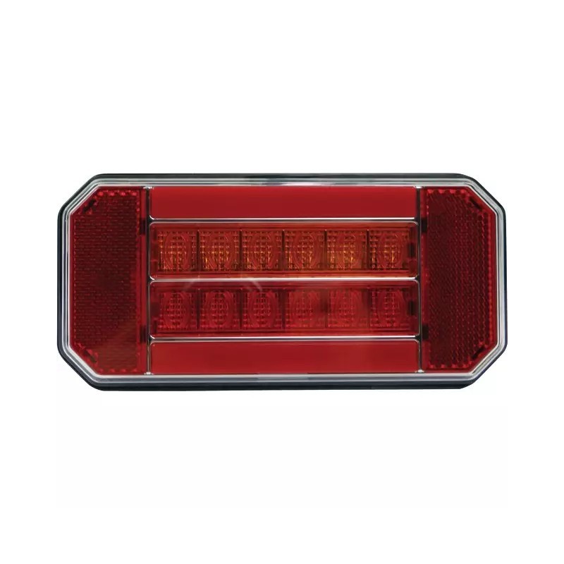FEU ARRIERE GAUCHE DYNAMIQUE RECTANGLE 3 FONCTIONS 12-24V