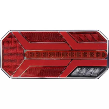 FEU ARRIERE GAUCHE DYNAMIQUE RECTANGLE 6 FONCTIONS 12-24V