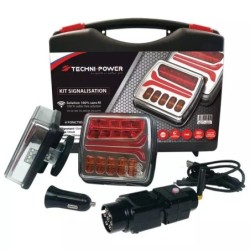EQUIPEMENT DE SIGNALISATION ARRIERE MAGNETIQUE FEUX LED SANS FIL TECHNI-POWER