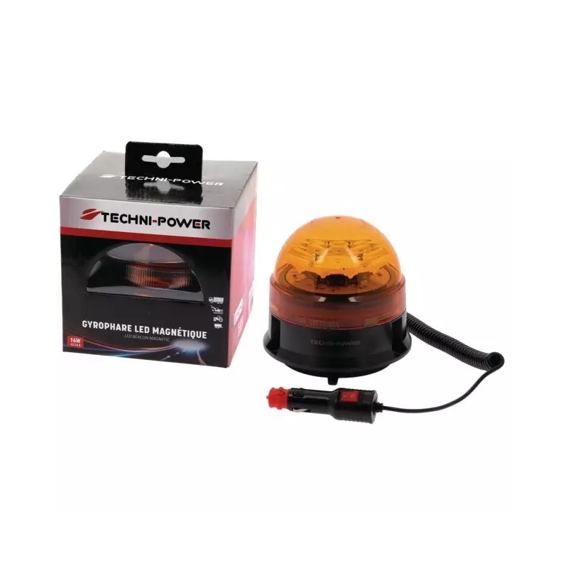 GYROPHARE LED MAGNETIQUE 12/24V R65 TECHNI-PO - ref. 1207137 | TP Agri