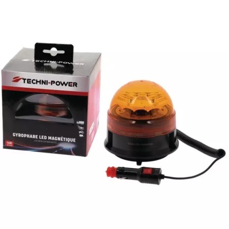 GYROPHARE LED MAGNETIQUE 12/24V R65 TECHNI-PO - ref. 1207137 | TP Agri