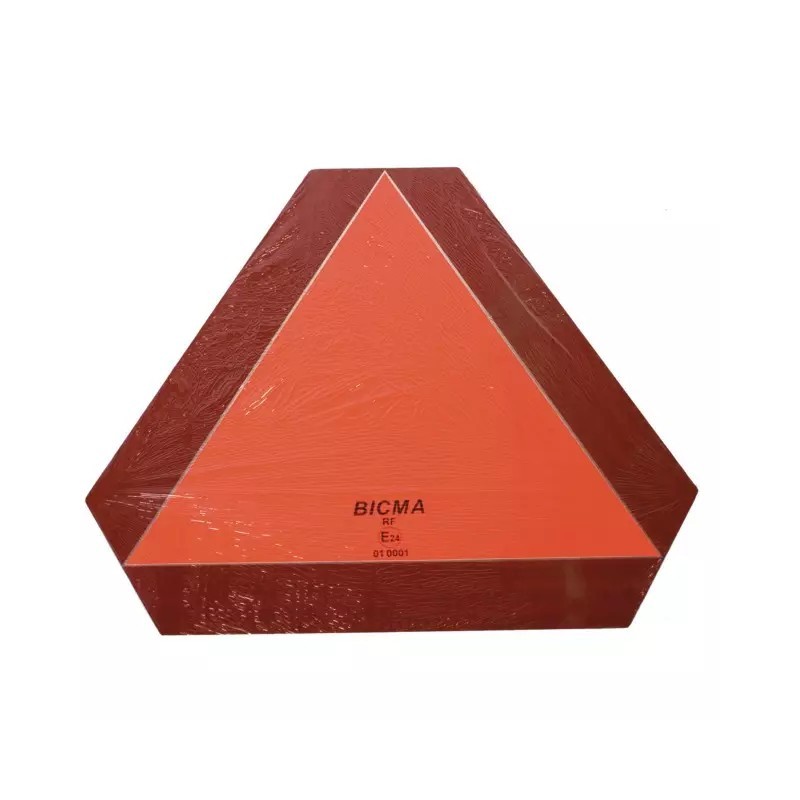 PANNEAU DE SIGNALISATION TRIANGULAIRE 365X365MM VEHICULES LENTS BICMA