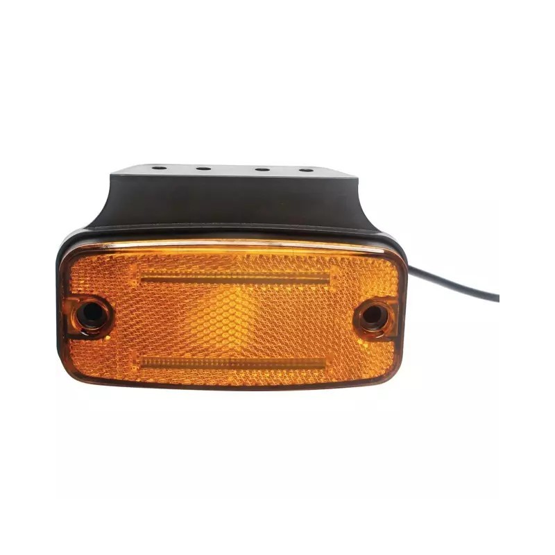 FEU DE GABARIT ORANGE 2 LED 12/24V CONNEXION RAPIDE MALE 8 PIN TECHNI-POWER